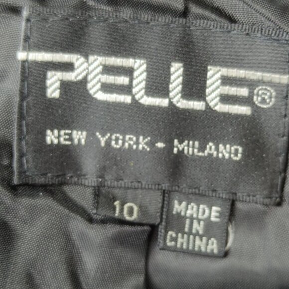 Pelle Vintage Black Suede Leather Skirt, Women's 10 NWT - Picture 3 of 11